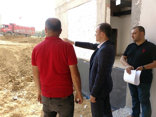 Kaymakamımız Sn Meriç DİNÇER, Salıpazarı Devlet Hastanesi İnşaatında İncelemelerde Bulundu. 